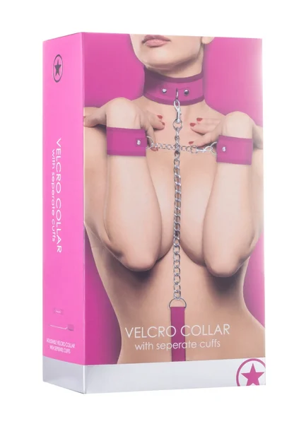 Velcro Collar With Seperate Cuffs - Pink — image 6 of 6