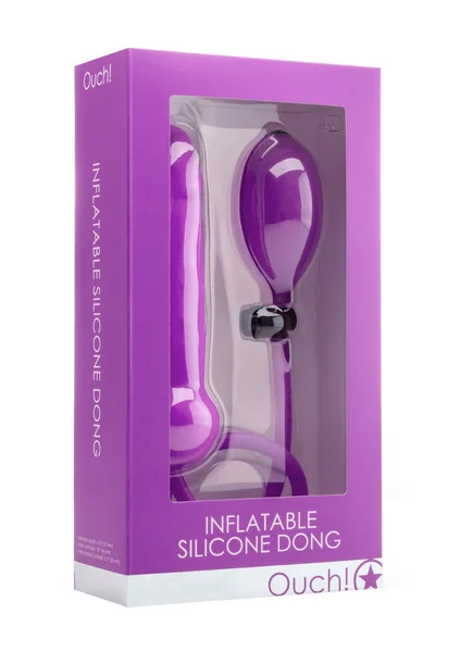 Inflatable Silicone Dong - Purple — image 6 of 6