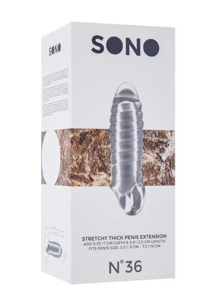 Sono No.36 - Stretchy Thick Penis Extension - Translucent — image 9 of 9