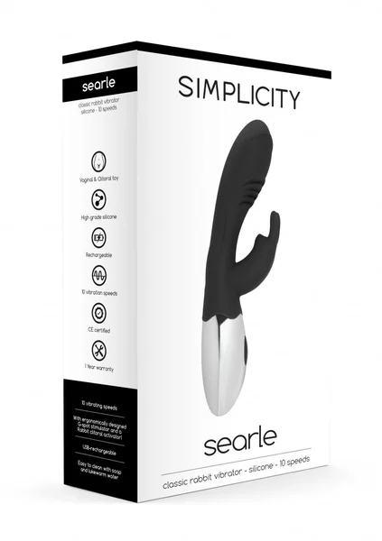 SEARLE Classic rabbit vibrator - Black — image 5 of 6