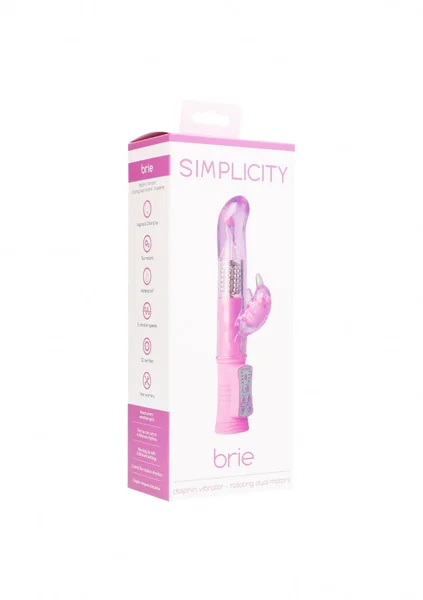 BRIE dolphin vibrator - rotating dual motors - Pink — image 4 of 4