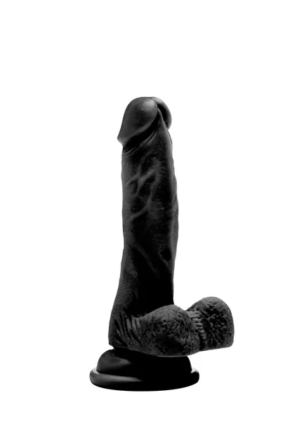 Realistic Cock - 7" - With Scrotum - Black — image 5 of 7