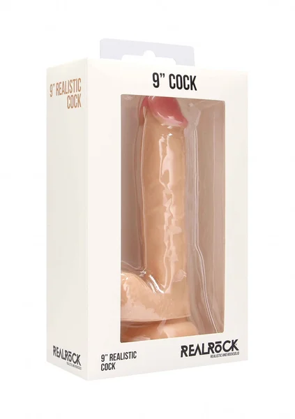 Realistic Cock - 9" - With Scrotum - Skin — image 8 of 9