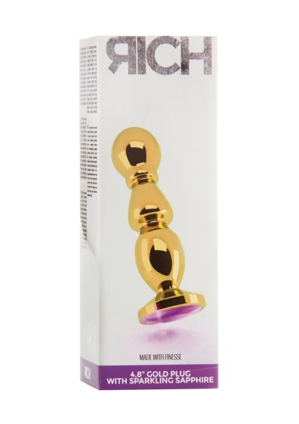 Rich R2 - Gold Plug - 4.8 Inch - Purple Sapphire — image 6 of 7