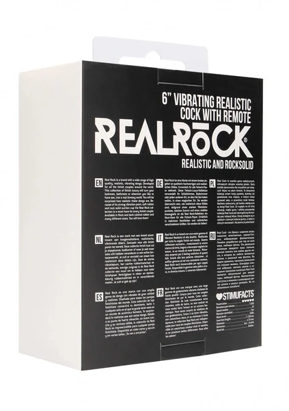 Vibrating Realistic Cock - 6" - With Scrotum - Black — image 11 of 12