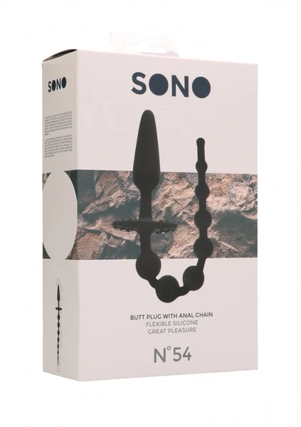 Sono No. 54 - Butt Plug with Anal Chain - Black — image 8 of 9