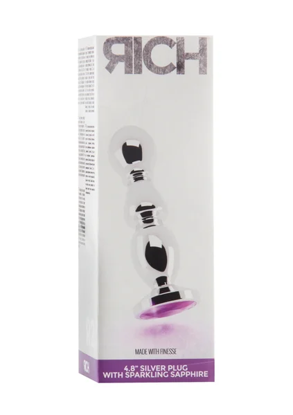 Rich R2 - Silver Plug - 4.8 Inch - Purple Sapphire — image 5 of 6