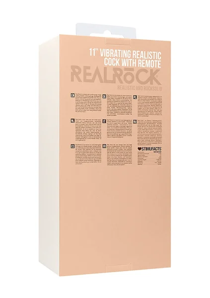 Vibrating Realistic Cock - 11" - With Scrotum - Skin — image 11 of 12