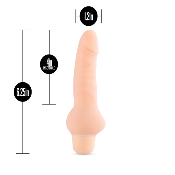 Silicone Willy's - Cowboy - 6.25 Inch Vibrating Dildo - Vanilla — image 10 of 11