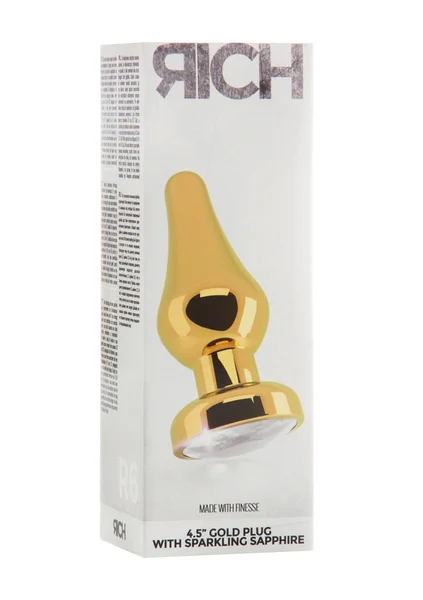 Rich R6 - Gold Plug - 4.5 Inch - Clear Sapphire — image 6 of 7