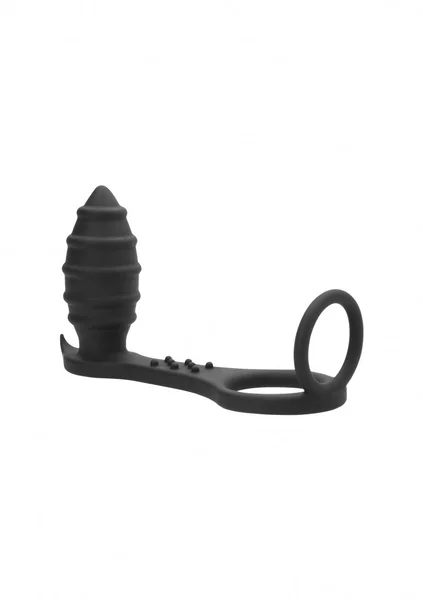 Sono No. 55 - Butt Plug with Cock Ring and Ball-Strap - Black — image 7 of 9