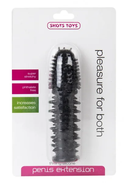 Thrilling Silicone Penis Extension - Black — image 6 of 6