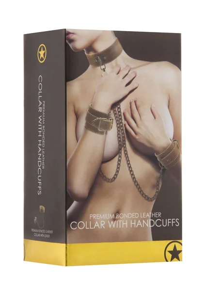 Collar With Handcuffs - Brown — image 6 of 7