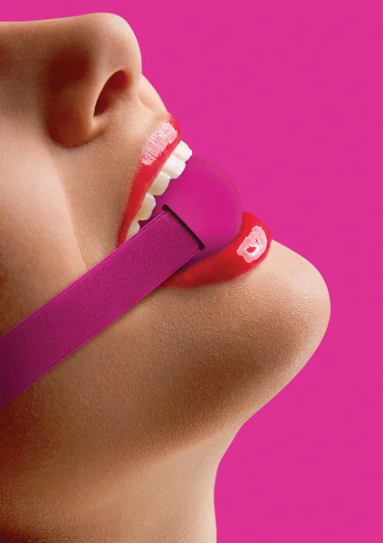 Elastic Ball Gag - Pink — image 4 of 6