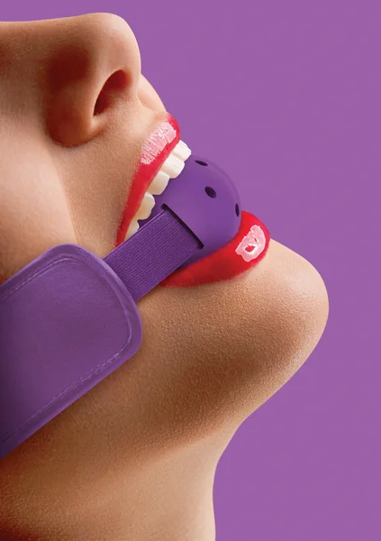 Brace Ball Gag - Purple — image 5 of 7
