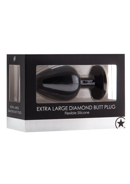 Extra Large Diamond Butt Plug - Black — image 9 of 9