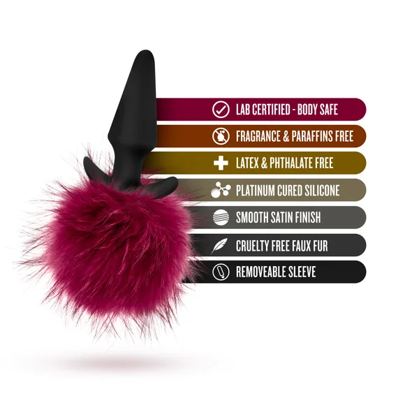 Pom Plugs Fur Pom Pom - Burgundy — image 16 of 21