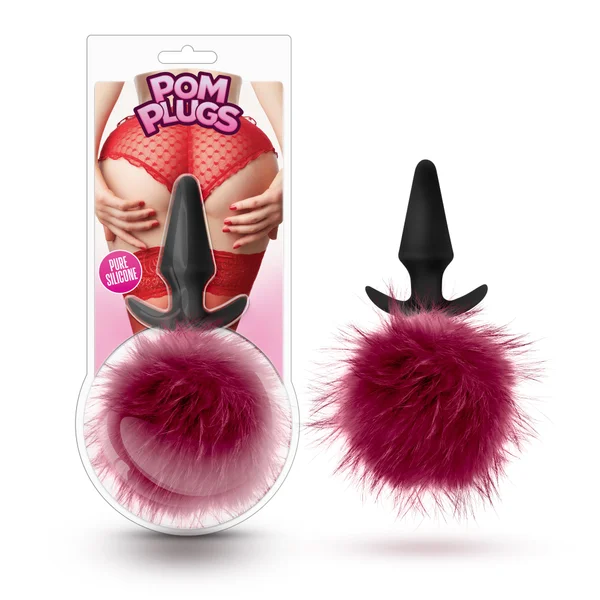 Pom Plugs Fur Pom Pom - Burgundy — image 17 of 21