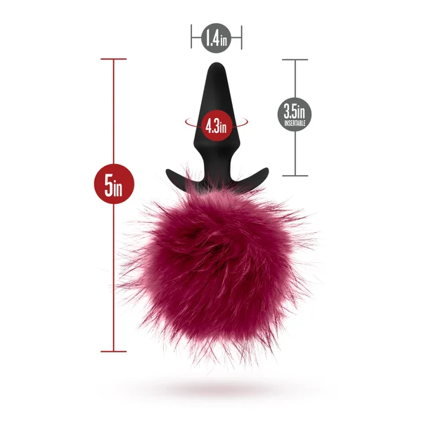 Pom Plugs Fur Pom Pom - Burgundy — image 15 of 21