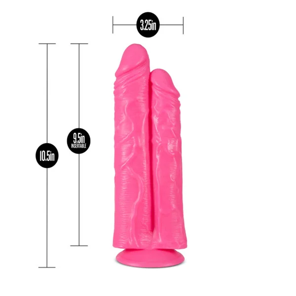 Big as Fuk - 10 Inch Double Cock - Pink — image 8 of 10