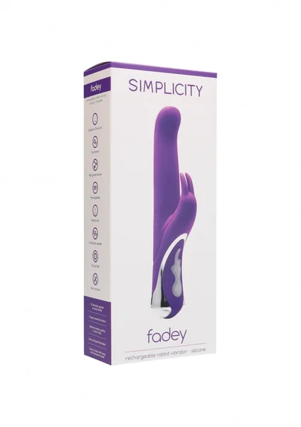 FADEY rechargeable rabbit vibrator - Purple — image 4 of 4