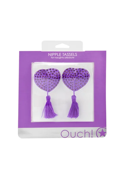 Nipple Tassels - Heart - Purple — image 6 of 6