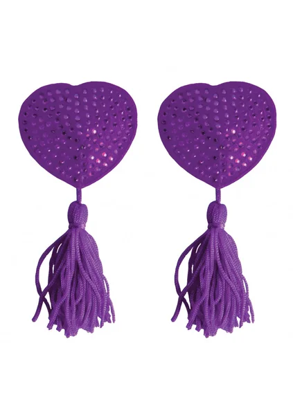 Nipple Tassels - Heart - Purple — image 5 of 6