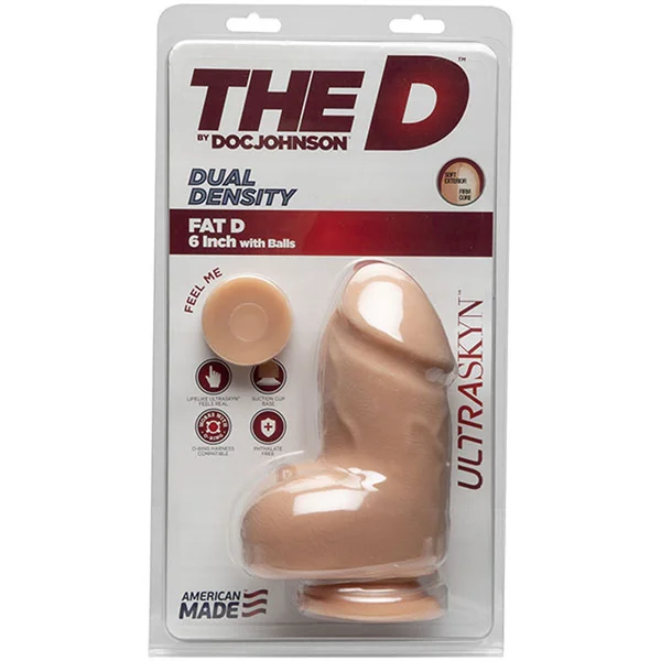 The D - Fat D - 6 Inch With Balls - Ultraskyn -  Vanilla — image 5 of 5