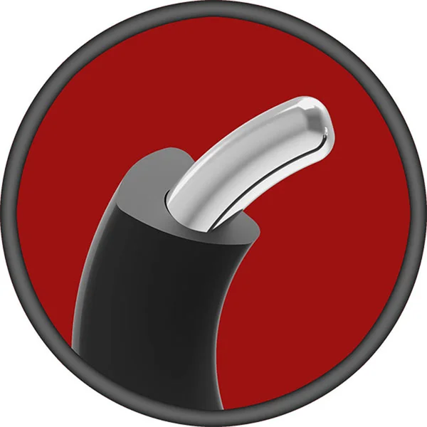 Hybrid Silicone Covered Metal Cock Ring - 50mm — image 8 of 10