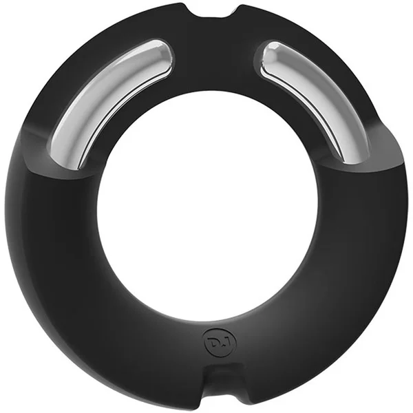 Hybrid Silicone Covered Metal Cock Ring - 50mm — image 9 of 10