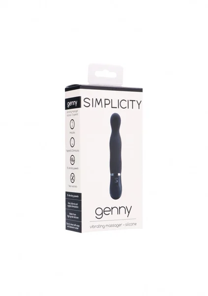 GENNY vibrating stimulator - silicone - Black — image 6 of 6
