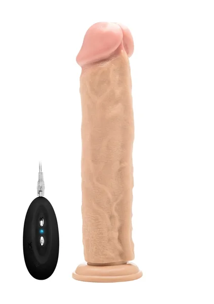 Vibrating Realistic Cock - 11" - Skin — image 9 of 12