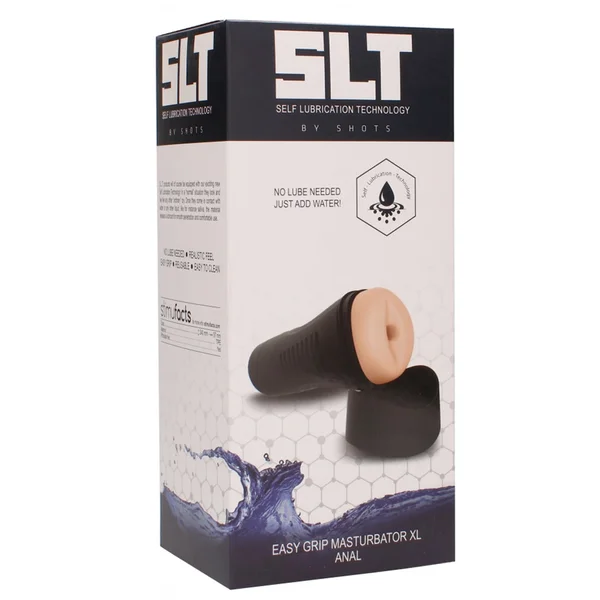 Self Lubrication Deluxe Easy Grip Anal Masturbator XL Flesh Color — image 6 of 6