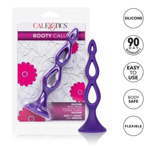 Booty Call Silicone Triple Probe - Purple — image 18 of 18