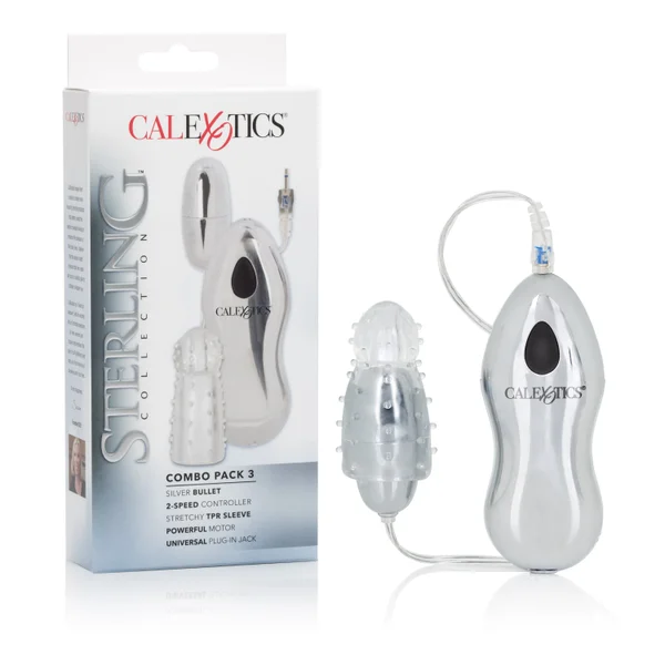 Sterling Collection Silver Bullet With 2-Speed  Controller Plus Sleeve — image 10 of 14