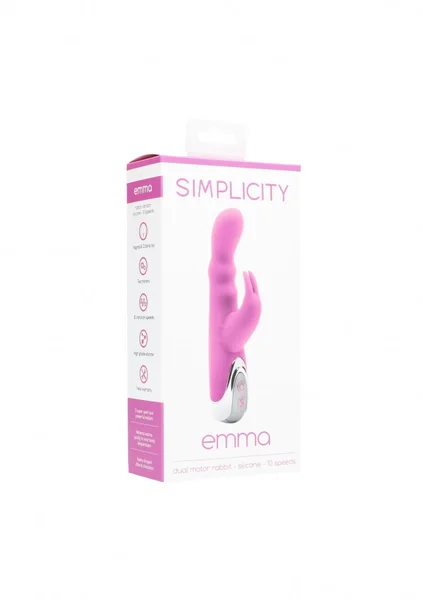 EMMA dual motor rabbit vibrator - Pink — image 6 of 6