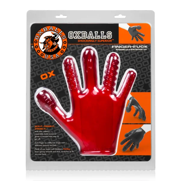 Finger- Fuck Reversible Jo & Penetration Toy - Red — image 6 of 6
