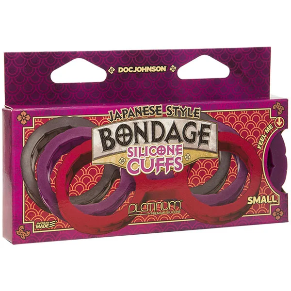 Japanese Bondage - Silicone Cuffs - Small -  Purple — image 3 of 4
