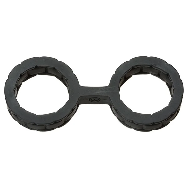 Japanese Bondage - Silicone Cuffs - Small - Black — image 4 of 4