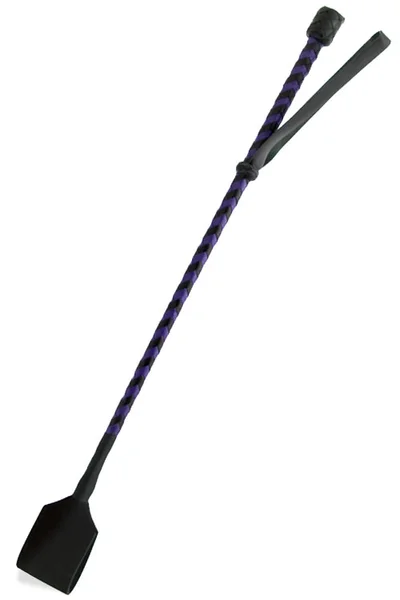 Love In Leather 20.5" Leather Riding Crop With Braided Rod — image 4 of 6