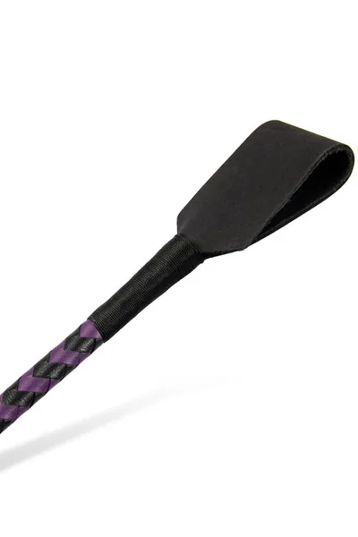Love In Leather 20.5" Leather Riding Crop With Braided Rod — image 6 of 6