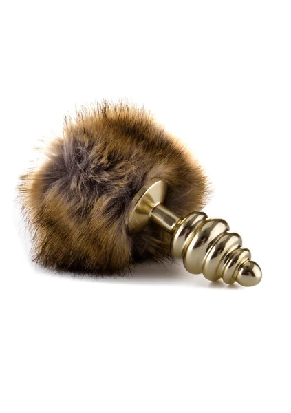 Extra Feel Bunny Tail Buttplug - Gold — image 2 of 3