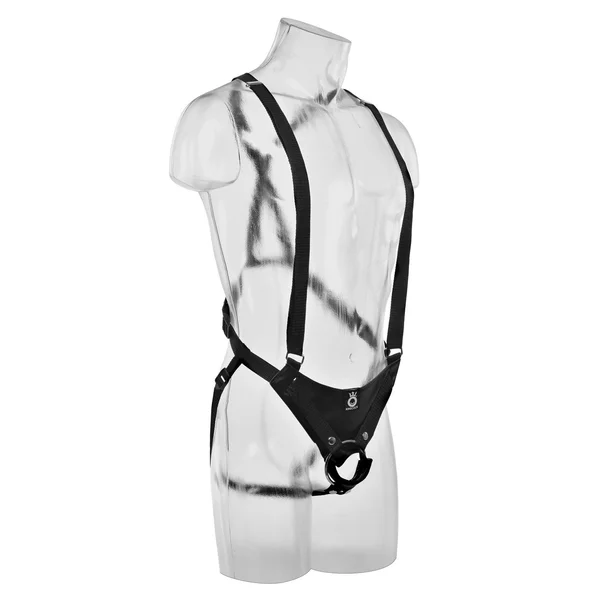 King Cock 11" Hollow Strap on Suspender System -  Flesh — image 12 of 13