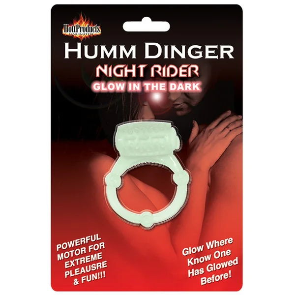 Humm Dinger Vibrating Cockring - Glow in the Dark — image 5 of 6