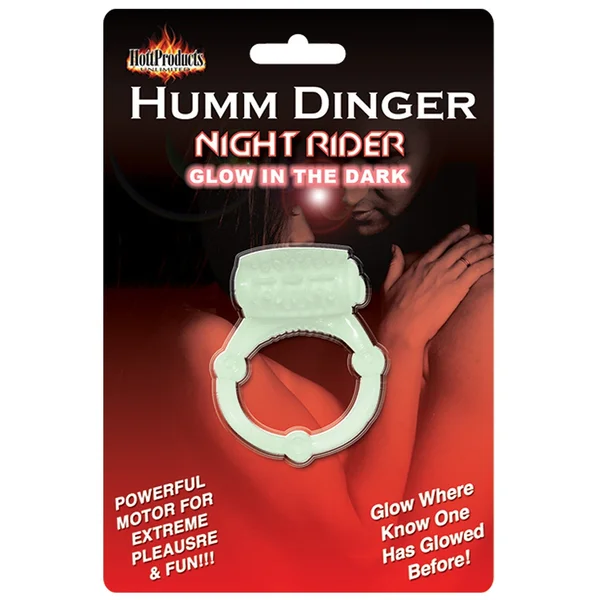 Humm Dinger Vibrating Cockring - Glow in the Dark — image 6 of 6