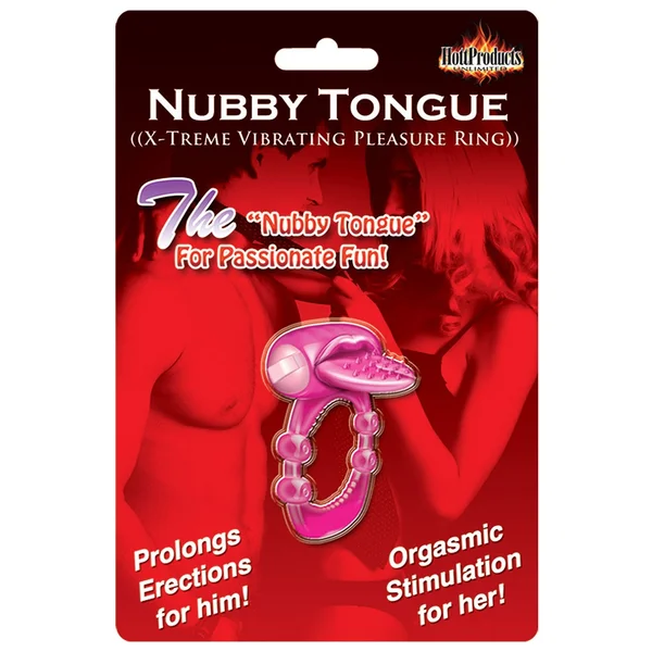 Nubby Tongue X-treme Vibrating Pleasure Ring - Magenta — image 4 of 4