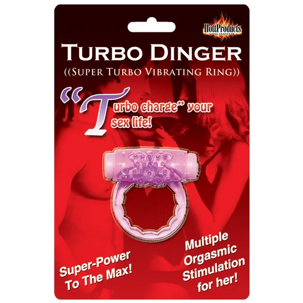Humm Dinger Turbo Vibrating Cockring - Purple — image 4 of 4