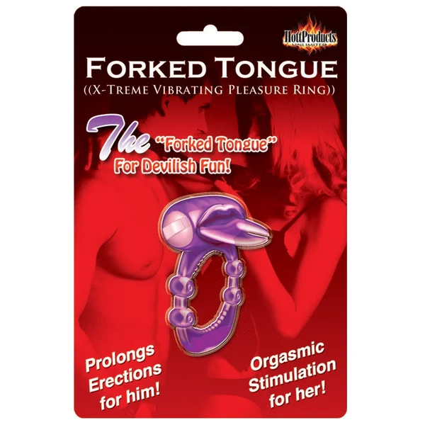 Forked Tongue X-treme Vibrating Pleasure Ring - Purple — image 5 of 6