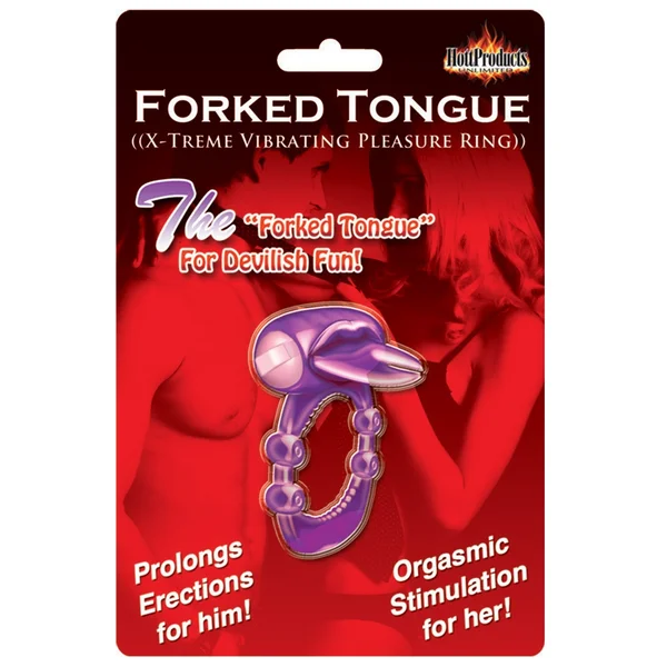 Forked Tongue X-treme Vibrating Pleasure Ring - Purple — image 6 of 6