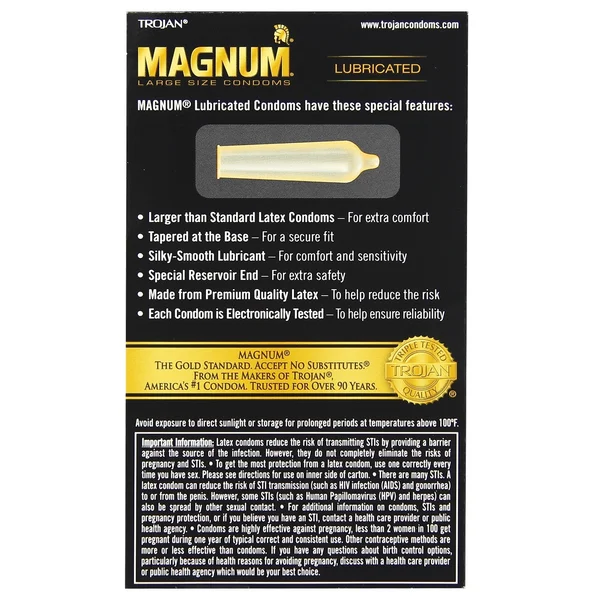 Trojan Magnum Condoms - Box of 12 — image 4 of 4